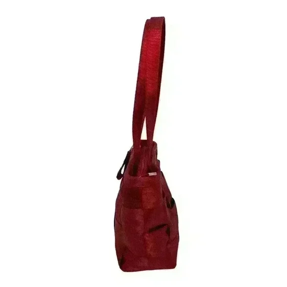 Harveys The Original Seatbelt Bag Red Tote Purse Vintage Small - Picture 3 of 7